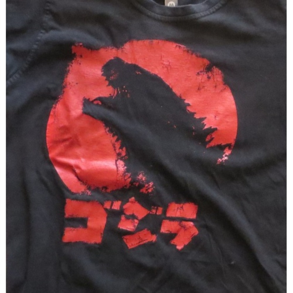 Shirt Mogul Brand Tshirt with Godzilla Graphic Black Japanese Size Medium